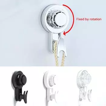 Новый прочный крючок с присоской Free Punch Присоска Крючок для одежды Ванная комната Кухня Вакуумный крючок Многоцелевые крючки