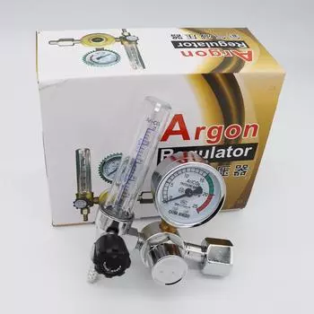 Новый регулятор аргона 0-25 МПа аргоновый регулятор CO2 Mig Tig расходомер газовый регулятор расходомер сварочный манометр редуктор давления белый