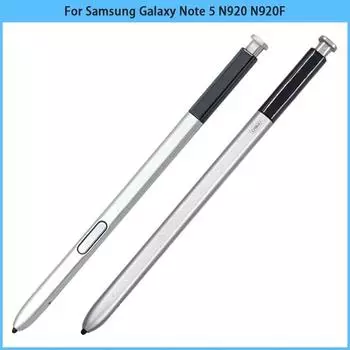 Новый сенсорный стилус Note5 S Pen для Samsung Galaxy Note 5 N920 N920F, пластиковый стилус Caneta, ручка для сенсорного экрана, черный/серебристый/золотой чёрный