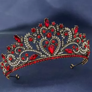 Новый стиль, свадебная корона, обруч для волос атмосферного цвета, аксессуары для волос из сплава со стразами, корона на день рождения в стиле барокко