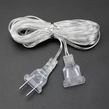 Новый удлинитель питания 3M 5M EU / Plug LED праздничный светодиодный удлинитель для выключателя кабеля рождественский занавес свет