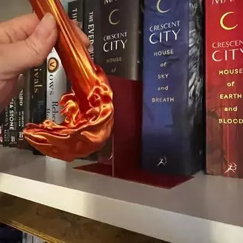 Новый уголок для книг «Пламя дракона» на Хэллоуин, книжная полка с изображением пламени дракона для декоративных украшений