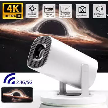 Новый умный мини-проектор P30 Android 11 WiFi6 с поддержкой 4K 1080P BT5.0 проектор 1280*720P портативный проектор для домашнего кинотеатра на открытом воздухе EU Plug