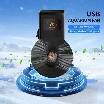 Новый USB-интерфейс для аквариума, мини-вентилятор охлаждения с одной головкой, 3,8 Вт, 5 В, охлаждение аквариума USB EU
