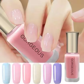 Новый желейный лак для ногтей Candy Nude Быстросохнущий полупрозрачный желейный лак для ногтей 1