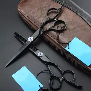 Ножницы для стрижки волос 6 Rose Black парикмахерские ножницы Makas для стрижки волос парикмахерские ножницы
