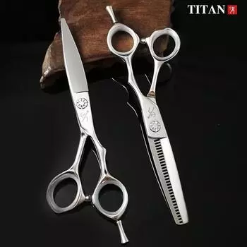 Ножницы для волос TITAN, профессиональный парикмахерский инструмент для стрижки, 6,0 дюйма, vg10, нержавеющая сталь
