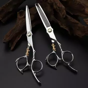 Ножницы Tiger Scissor 6 с подшипниковым винтом, ножницы для стрижки волос, филировочные парикмахерские ножницы, парикмахерские ножницы