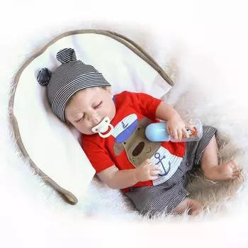 NPK 48 см Premie Bebes Reborn Dolls Реалистичная кукла для новорожденных Мягкая силиконовая кукла Boneca всего тела 48cm