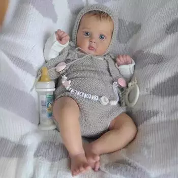 NPK 48 см Reborn Baby для маленьких девочек, очень мягкая тканевая кукла, мягкая игрушка, реалистичная, настоящая мягкая на ощупь cloth body