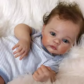 NPK 49 см Reborn Baby Meadow очень мягкая тканевая кукла, мягкая игрушка, реалистичная, настоящая мягкая на ощупь 49cm