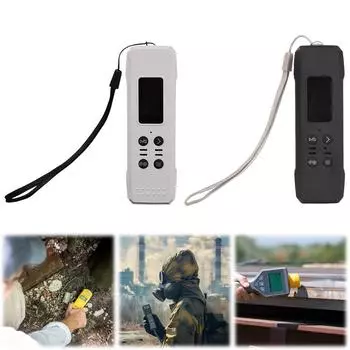 Nuclear Radiation Detector High Precision Geiger Counter Personal Dosimeter Rechargeable Marble Dosimeter for Nuclear Wastewater чёрный