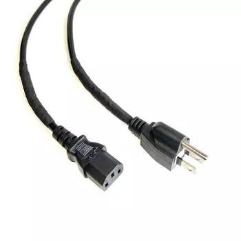 NUDE CABLE Кабель питания 125 В 7 А 3-контактный D-TUNE 1,8 м (Стандартная модель (для гитарного усилителя))