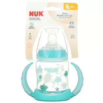 NUK, Runner Cup, от 6 месяцев, Aqua, 1 чашка, 150 мл (5 унций)