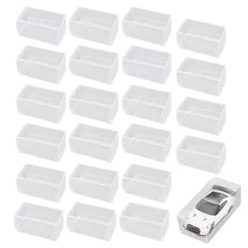 nullie Mini Car Clear Case 120 Piece Set Display Storage Collection Storage Case (4,1x4,3x8,2 см)