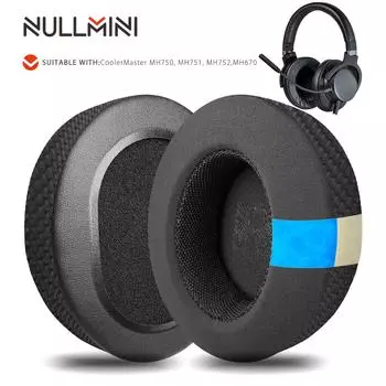 Nullmini Replacement Earpads for CoolerMaster MH750, MH751, MH752,MH670 Headphones Cooling Gel Ear Pads Cushion Earmuffs Sleeve