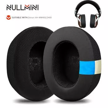 Nullmini Replacement Earpads for Denon AH-MM400, D400 Headphones Cooling Gel Ear Pads Cushion Sleeve Headband