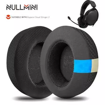Сменные амбушюры Nullmini для наушников Hyperx Cloud Stinger 2, охлаждающие гелевые амбушюры, подушечки для наушников, оголовье