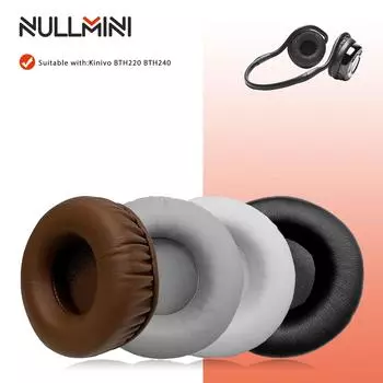 NullMini Replacement Earpads for Kinivo BTH220 BTH240 Headphones Ear Cushion Earmuffs Sleeve Headset