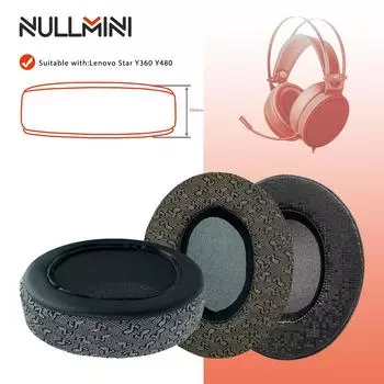 NullMini Replacement Earpads for Lenovo Star Y360 Y480 Headphones Ear Cushion Earmuffs Headset