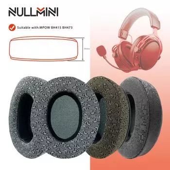 NullMini Replacement Earpads for MPOW BH415 BH473 Headphones Ear Cushion Earmuffs Headset Headband