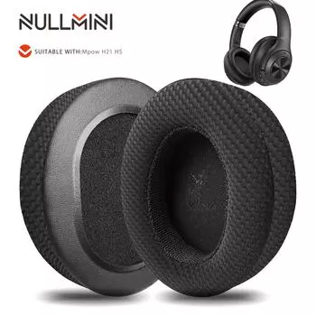Nullmini Replacement Earpads for MPOW H21 H5 Headphones Cooling Gel Ear Pads Cushion Earmuffs Headband