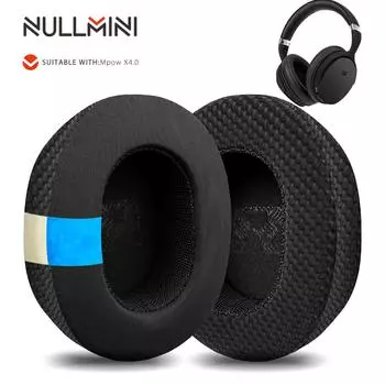 Nullmini Replacement Earpads for Mpow X4.0 H5 Headphones Cooling Gel Ear Pads Cushion Earmuffs Sleeve Headband