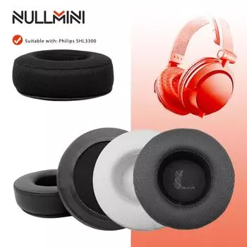 NullMini Replacement Earpads for Philips SHL3300 Headphones Ear Cushion Earmuffs Cooling Gel Sleeve Headband