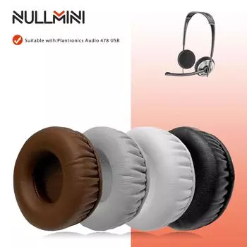 NullMini Replacement Earpads for Plantronics Audio 478 USB Headphones Ear Cushion Earmuffs Sleeve Headset