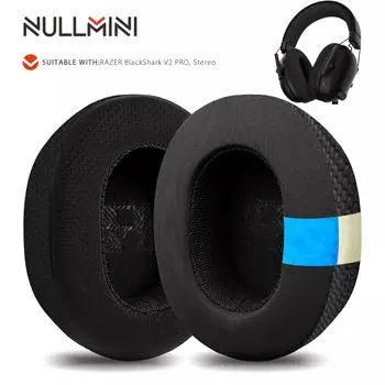 Nullmini Replacement Earpads for RAZER BlackShark V2 PRO,X Headphones Cooling Gel Ear Pads Cushion Earmuffs Headband