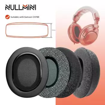 NullMini Replacement Earpads for Samson CH700 Headphones Ear Cushion Earmuffs Headset