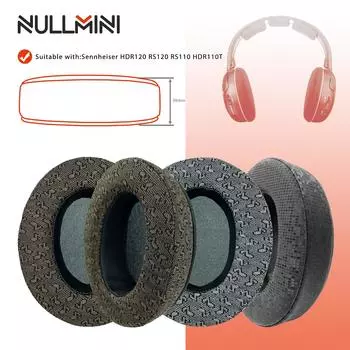 Сменные амбушюры NullMini для наушников Sennheiser HDR120 RS120 RS110 HDR110, амбушюры, наушники-вкладыши, гарнитура