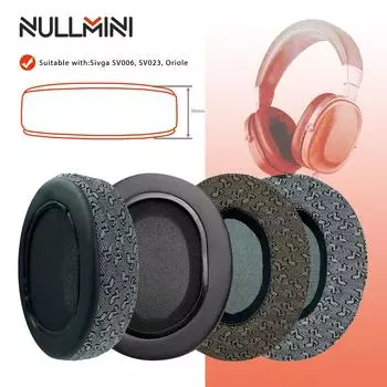 NullMini Replacement Earpads for Sivga SV006, SV023, Oriole Headphones Ear Cushion Earmuffs Headset