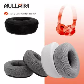 NullMini Replacement Earpads for Sony MDR-ZX310AP Headphones Ear Cushion Earmuffs Velour Sleeve Headband