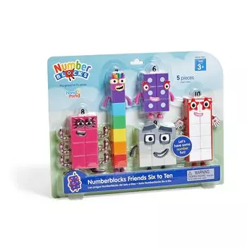 Numberblocks Friends Six to Ten Numberblocks Фигурки персонажей 5 штук 95357 Подлинный продукт