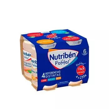 Nutriben Детское питание, смесь, упаковка 4 шт., 235 г
