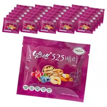 Nuts & One Handful a Day 525 Berry Nuts, 25 г, 30 штук, корейские орехи