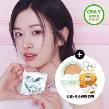 [Nyansaeng Station Koshort/Refill] Clio Kill Cover Skin Fixer Cushion Специальный/одиночный предмет, корейская косметика, KPOP [Nose short key ring project] 21C lingerie