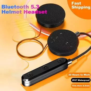 NYF Bluetooth 5.3 мотошлем гарнитура беспроводная гарнитура стерео наушники мотоциклетный шлем наушники MP3 динамик