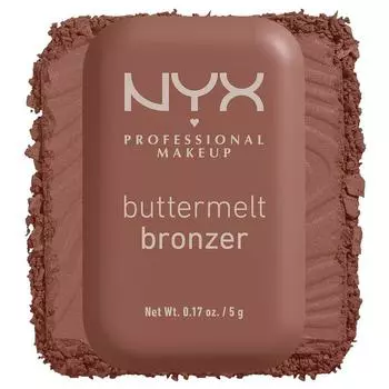 NYX PROFESSIONAL MAKEUP Матовый бронзер Buttermelt Стойкий макияж для лица 12-часовая стойкость Веганская формула Butta Than U, 05 - Butta Off