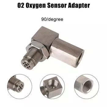 O2 удлинитель датчика кислорода универсальный 90 градусов или 45 градусов удлинитель пробки O2 каталитический нейтрализатор автомобильные аксессуары 0 degree
