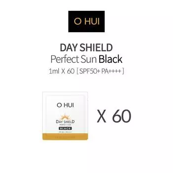 O HUI Day Shield Perfect Sun Black SPF50+/PA++++ 1мл x 60шт Защита от УФ-излучения Водонепроницаемый 1ml x 60pcs