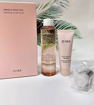 O HUI Miracle Moisture Cleansing Oil Special Set, Глубокое очищение, Увлажнение, Корейская косметика, Kbeauty, образец