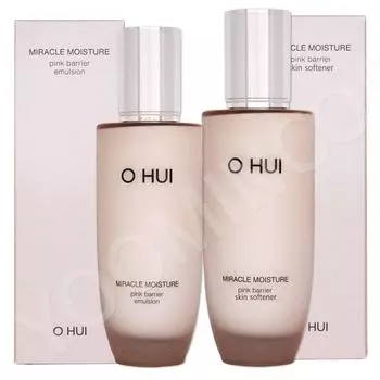 O HUI Miracle Moisture Pink Barrier набор из 2 предметов / (Смягчитель кожи 150 мл + Эмульсия 130 мл)