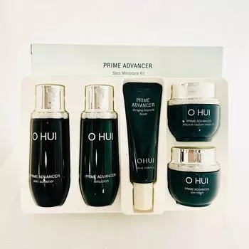 O HUI Prime Advancer Пробный набор для борьбы со старением, 5 предметов, антивозрастная, корейская косметика, Kbeauty, образец