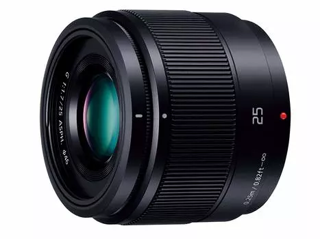 Объектив Panasonic Single Focus для Micro Four Thirds Lumix G 25 мм/ F1.7 ASPH. Черный H-H025-K