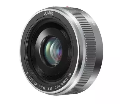 Объектив Panasonic Single Focus для Micro Four Thirds Lumix G II Silver 20 мм/F1.7 ASPH. H-H020A-S