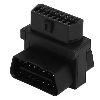Адаптер OBD2 16-контактный разъем «папа» на 2 «мама» Plug and Play Разветвитель для диагностического удлинителя Адаптер-разветвитель OBD чёрный