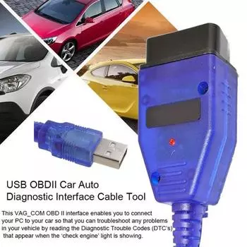 OBD2 автомобильный диагностический vag com интерфейсный кабель COM 409.1 кабель автоматический сканер инструмент совместим с A2/A3/A4 кабриолет