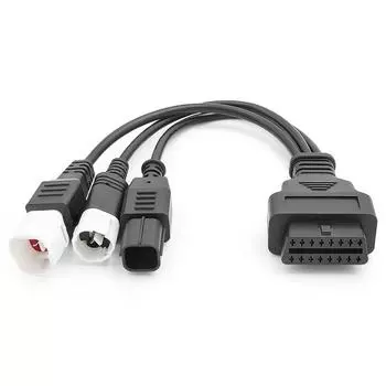 Диагностический соединительный кабель OBD2 OBD 16-контактный удлинительный кабель OBD адаптер для мотоцикла OBD2 сканер разъем для мотоцикла Honda